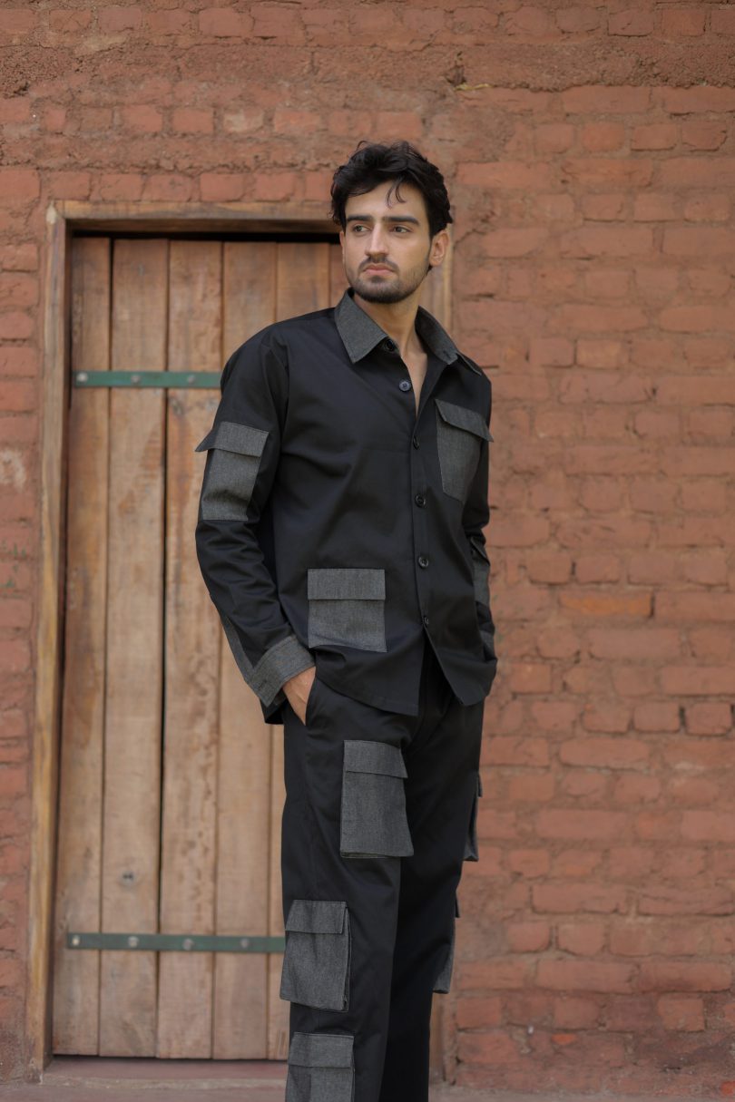 Denim Cargo Shirt