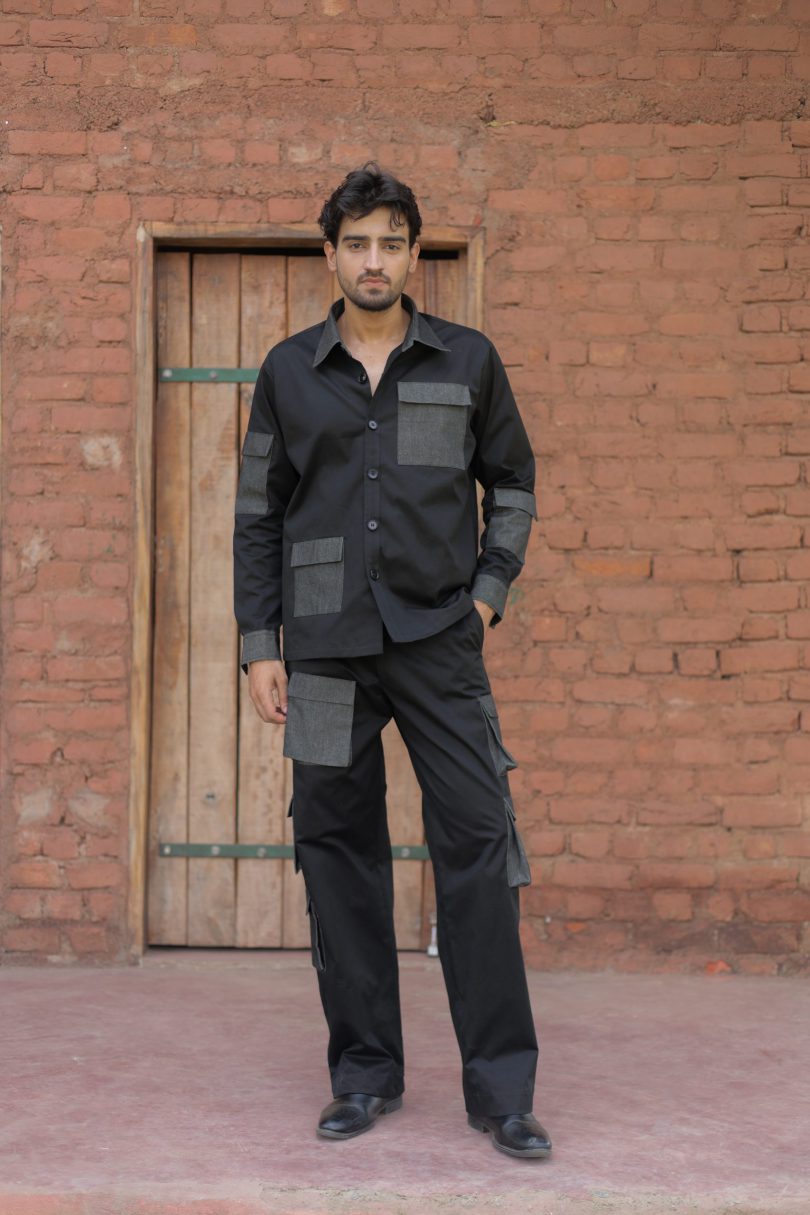 Denim Cargo Pants