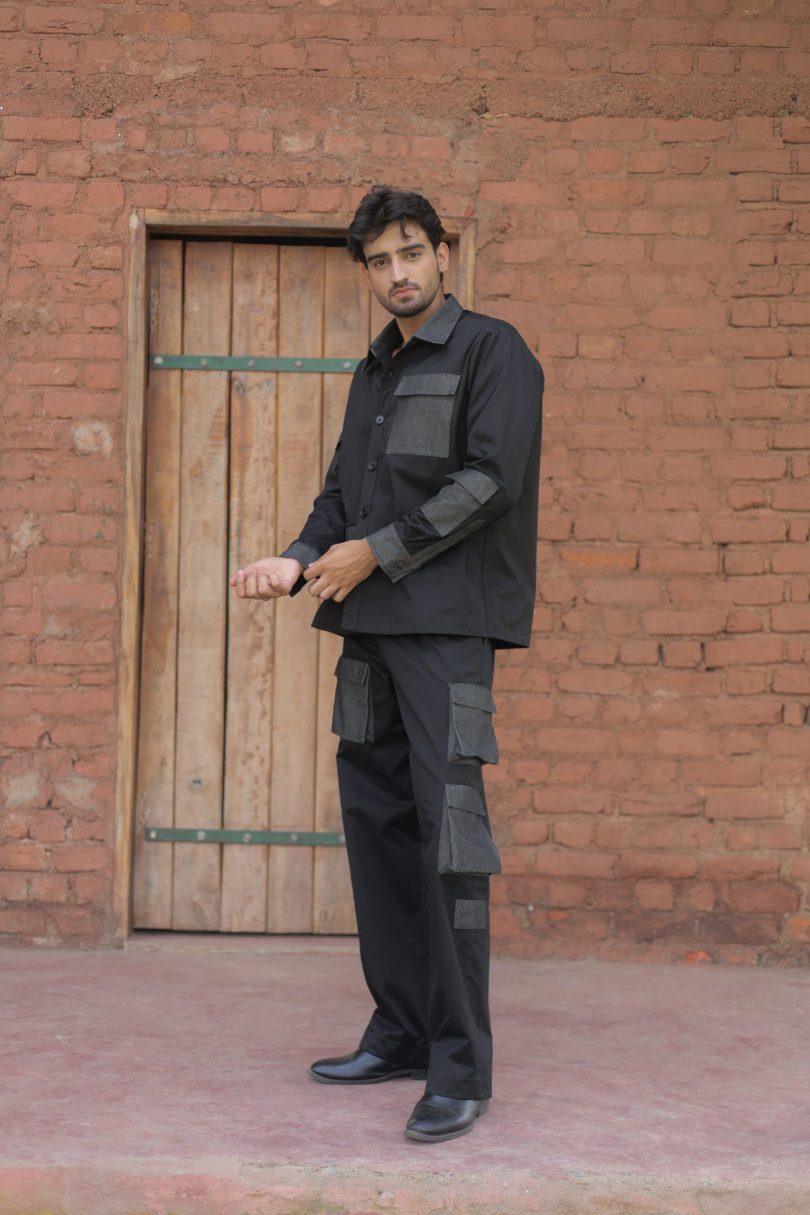 Denim Cargo Shirt - Image 3