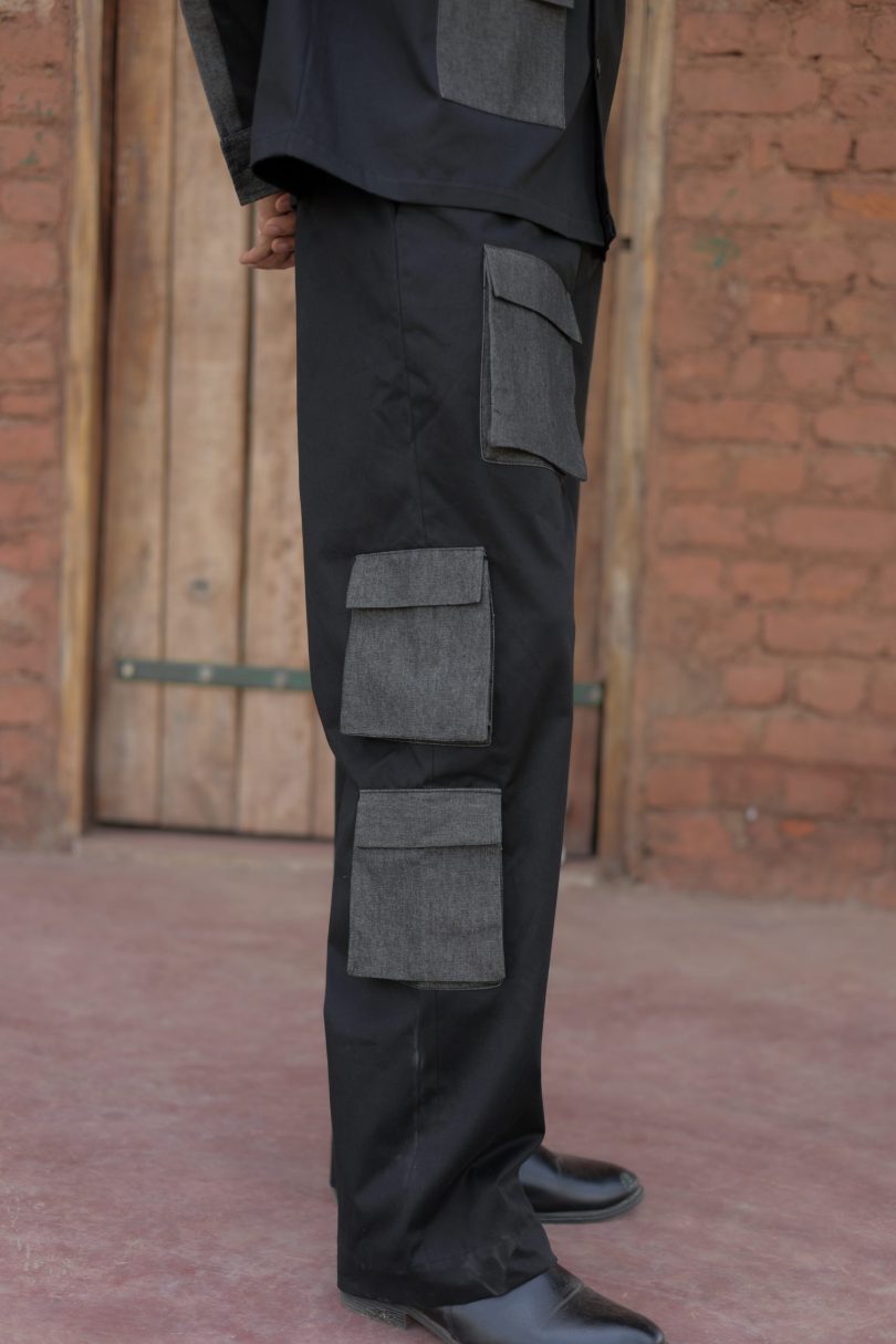 Denim Cargo Pants - Image 3
