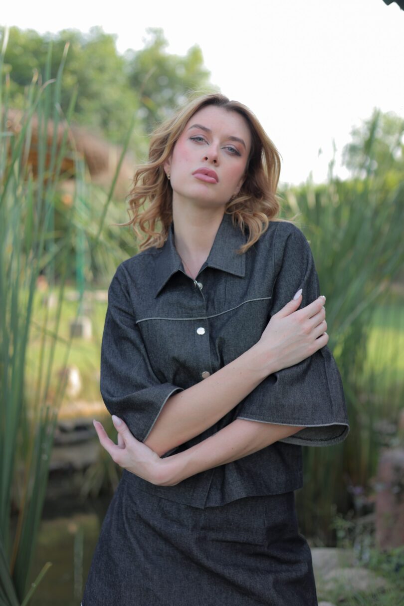 Belle Denim Shacket - Image 6