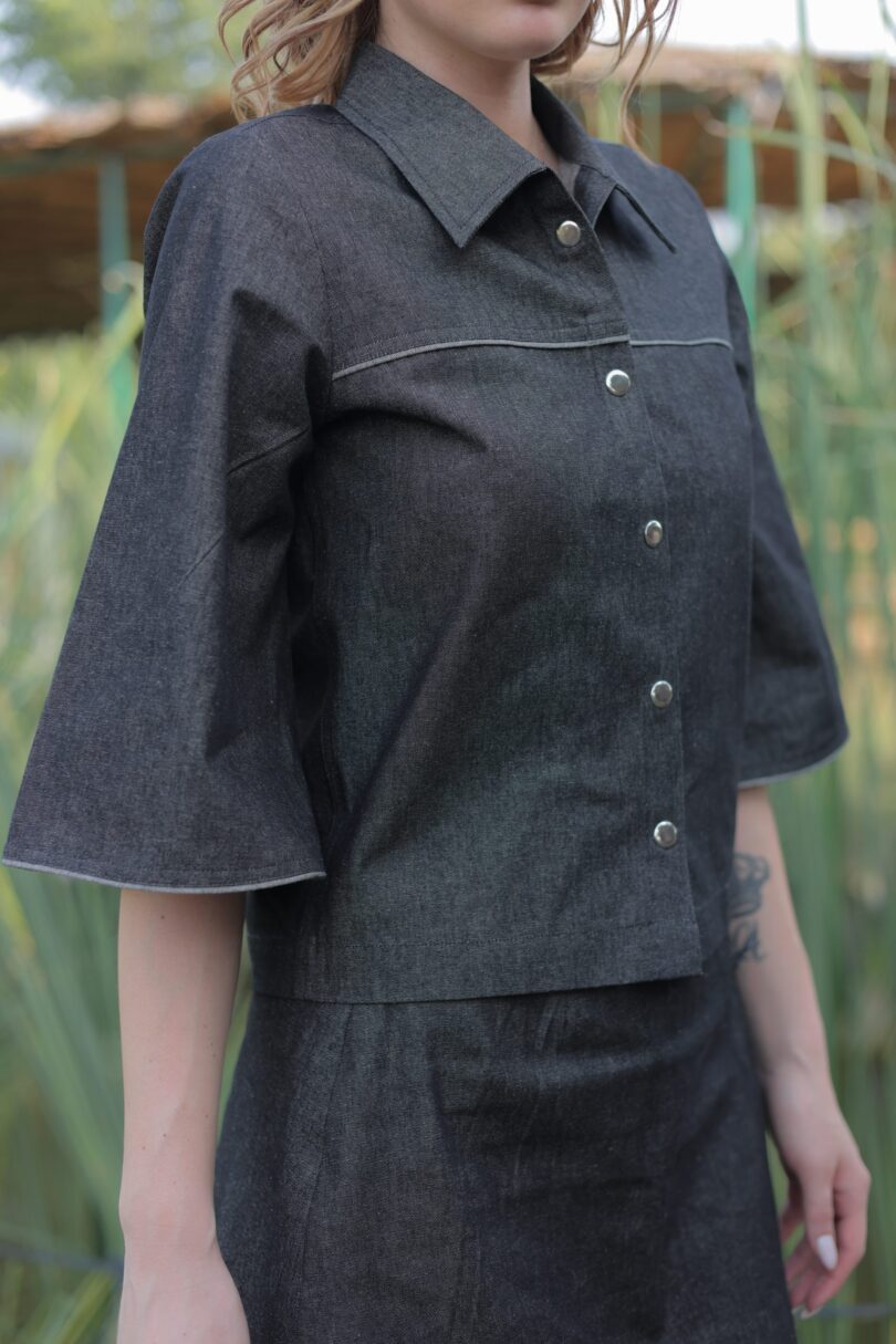 Belle Denim Shacket - Image 2