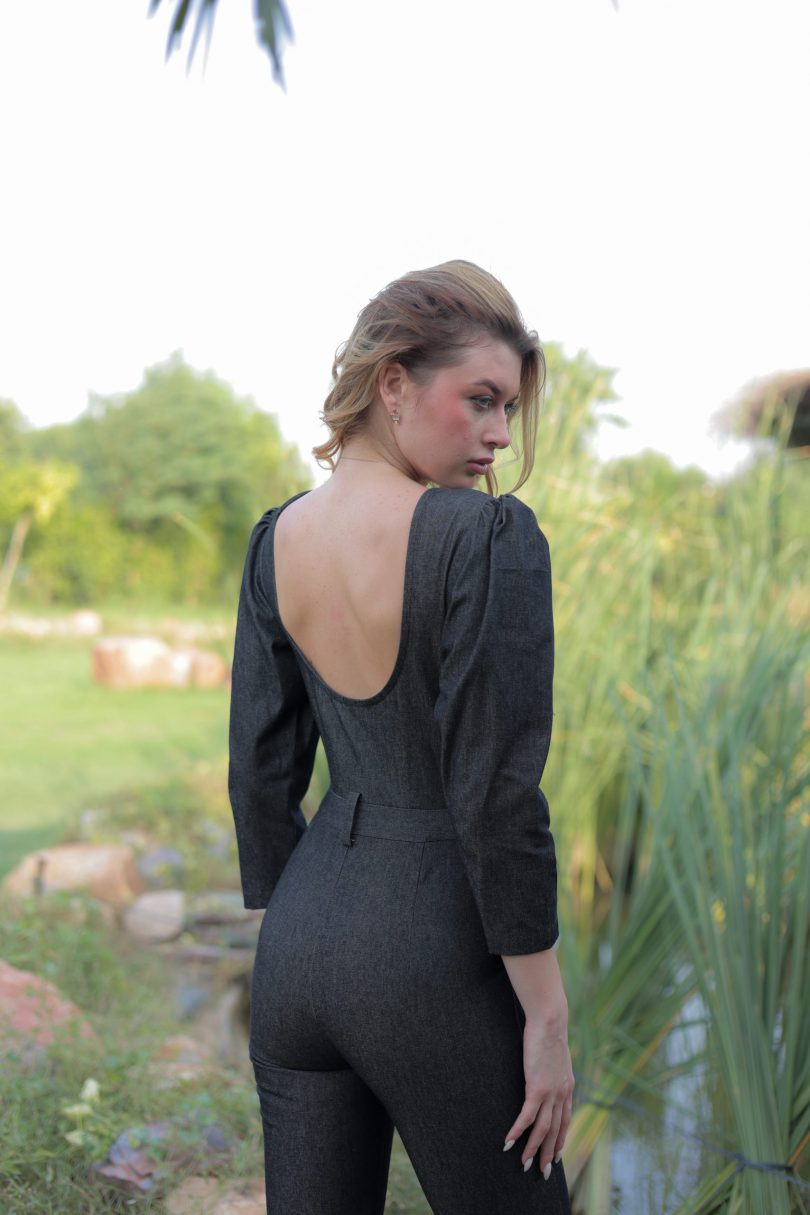 Selena Denim Jumpsuit - Image 5