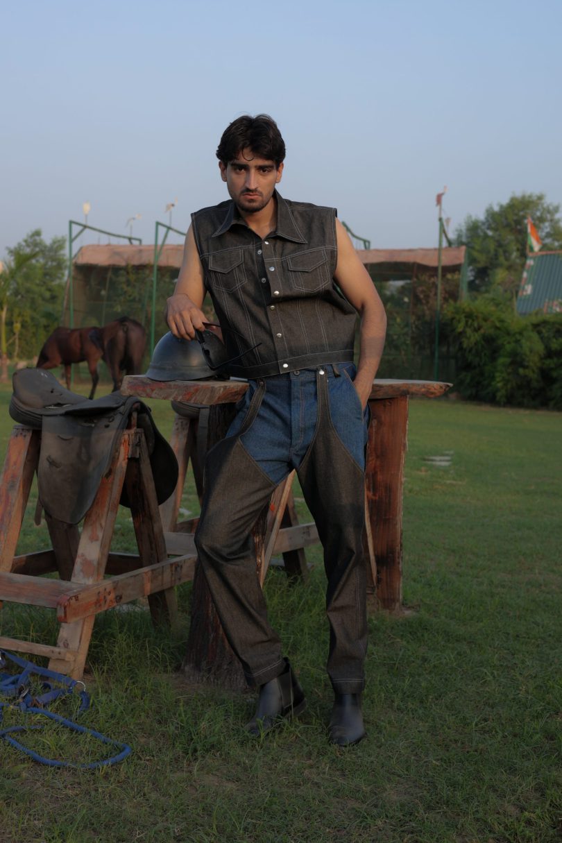 Denim Chaps Pants