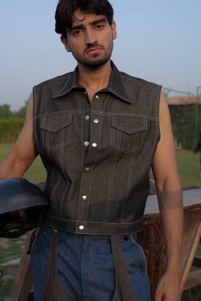 Vesto Denim Vest Jacket