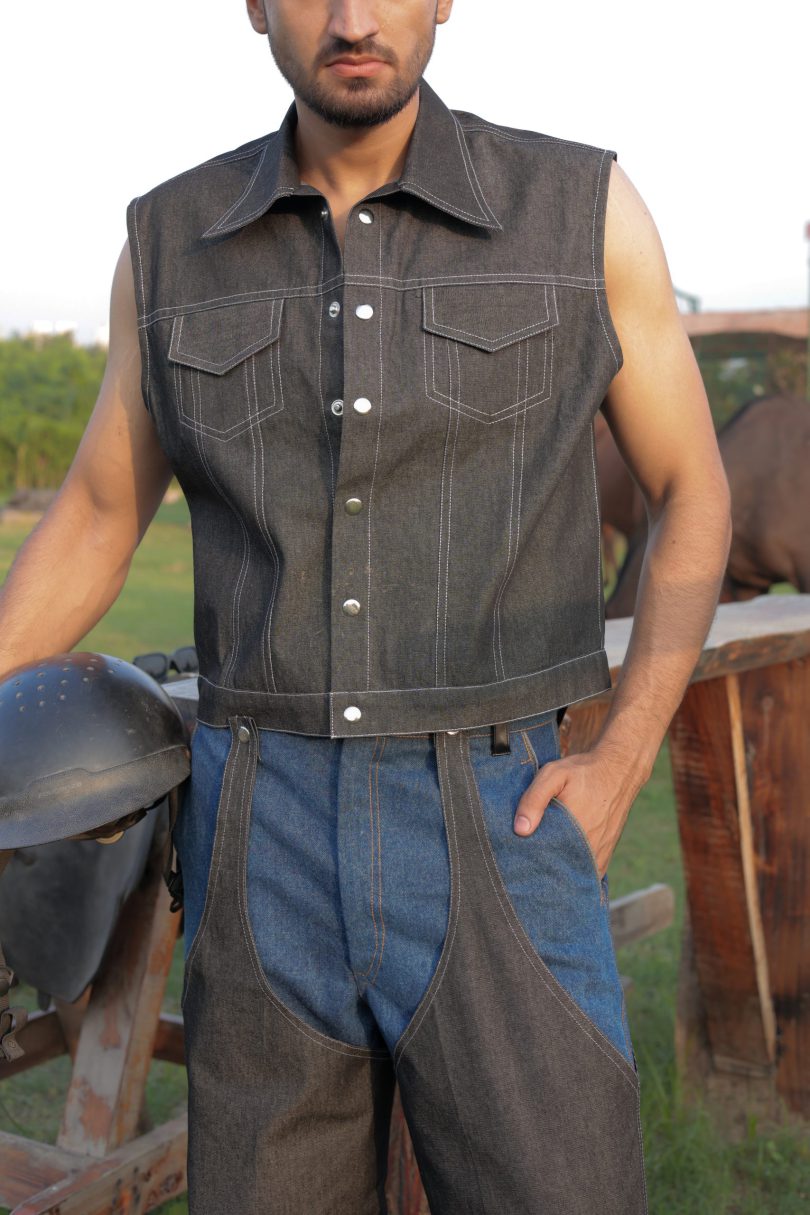 Vesto Denim Vest Jacket - Image 6