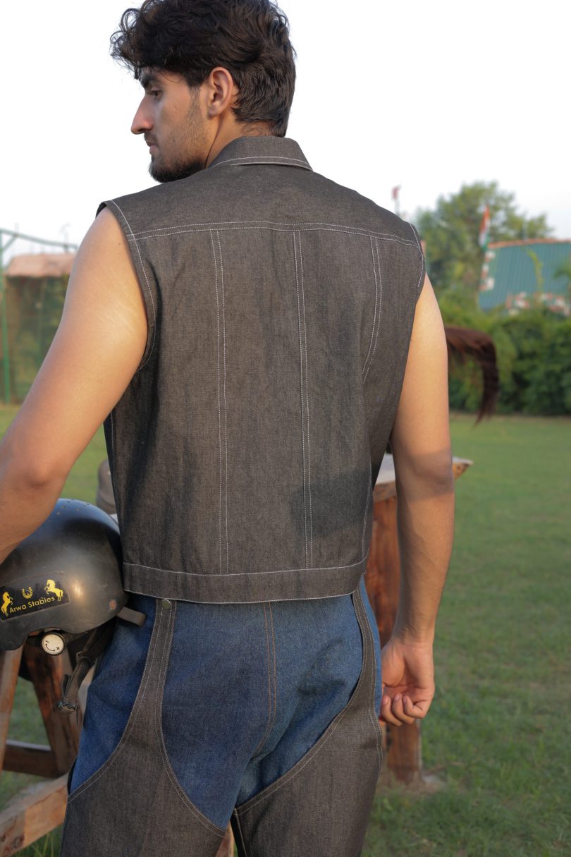 Vesto Denim Vest Jacket - Image 7