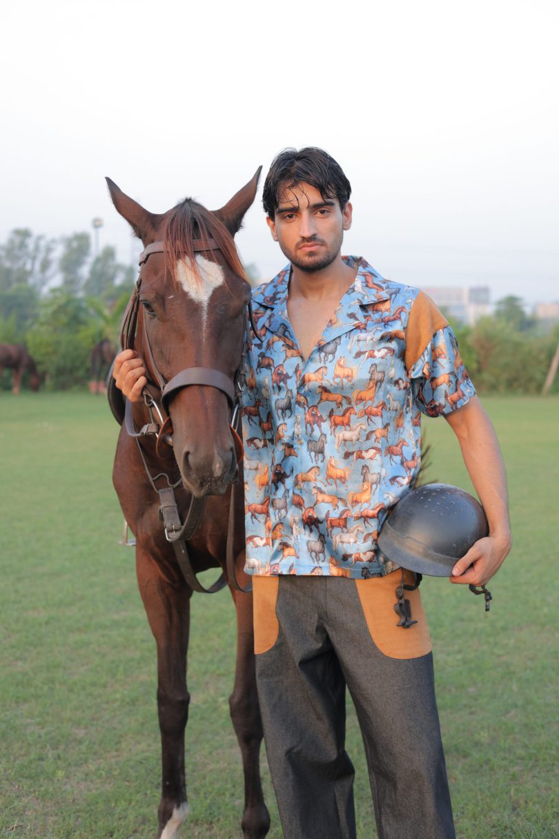 Equinox Printed Satin Shirt