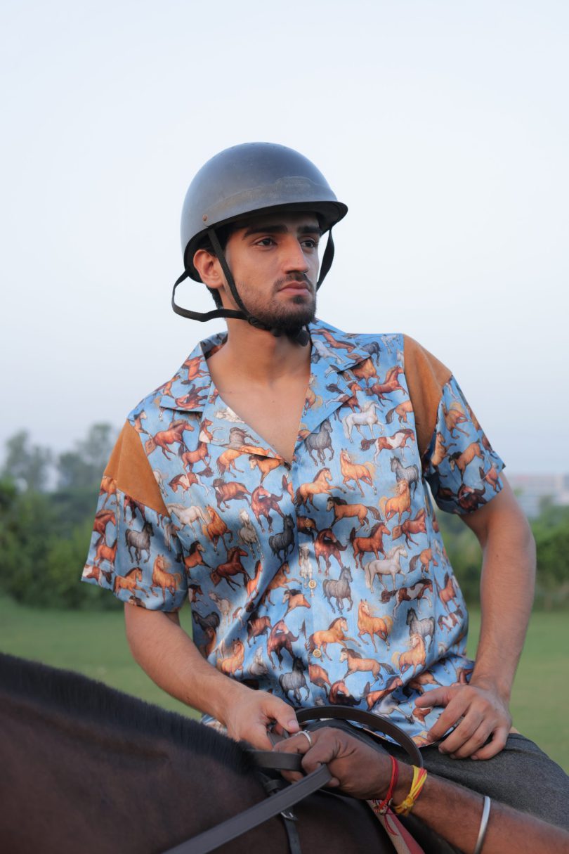 Equinox Printed Satin Shirt - Image 3