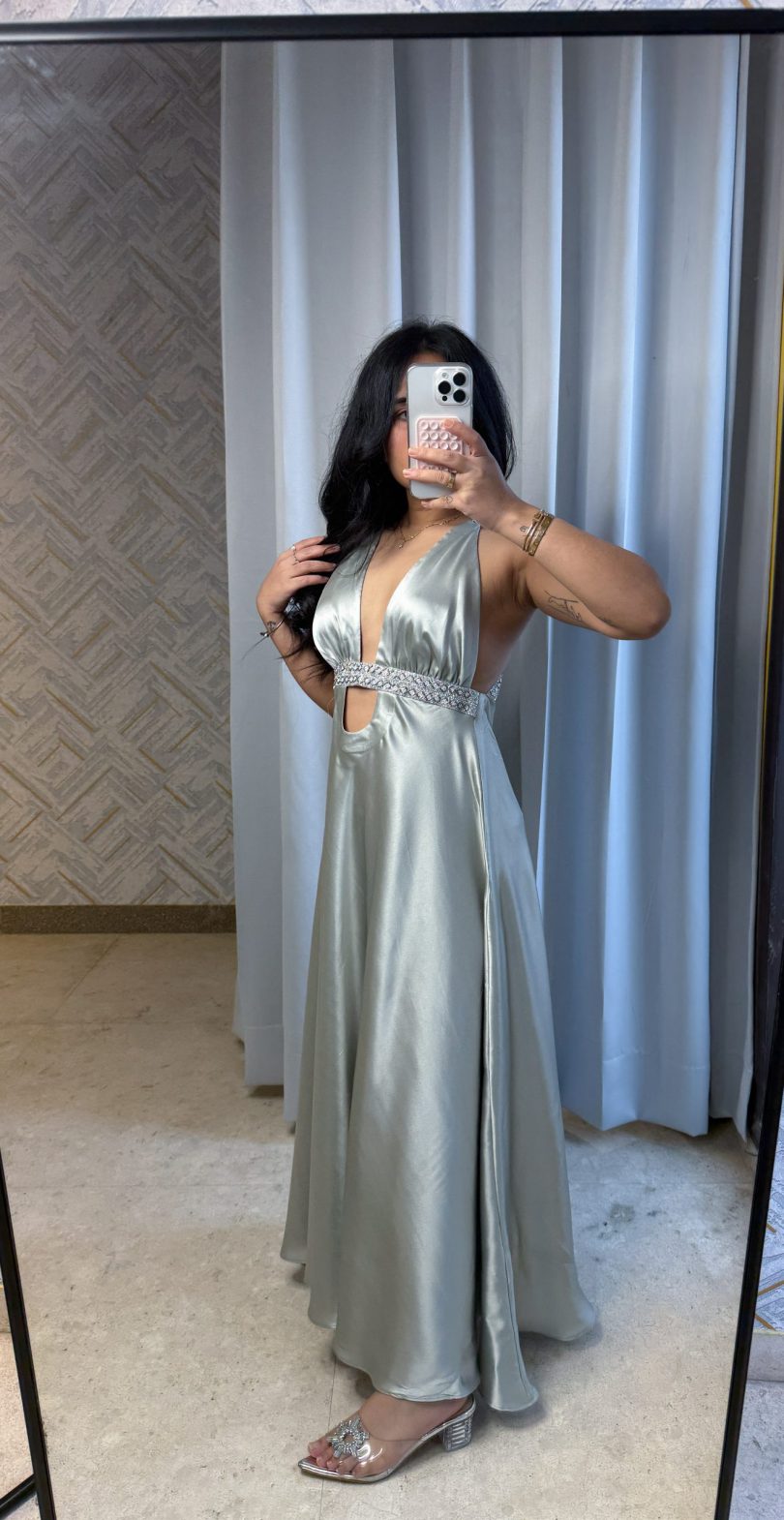 Lunar silver Maxi Dress - Image 2