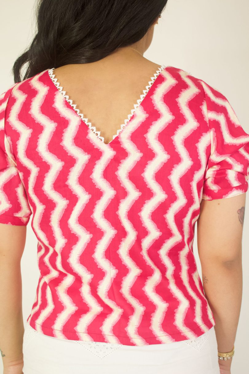 Printed Cotton Suki Top - Image 3