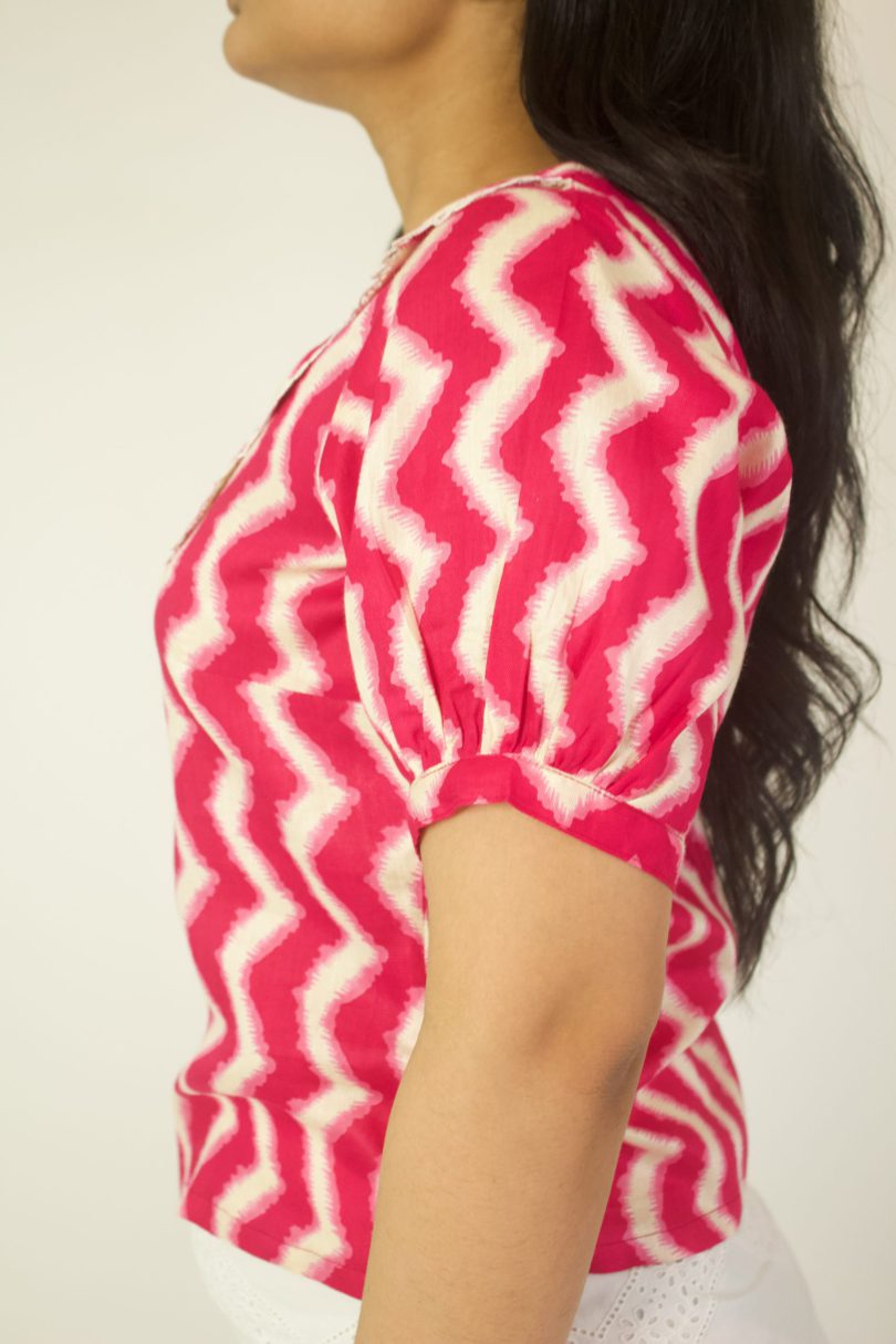 Printed Cotton Suki Top - Image 4