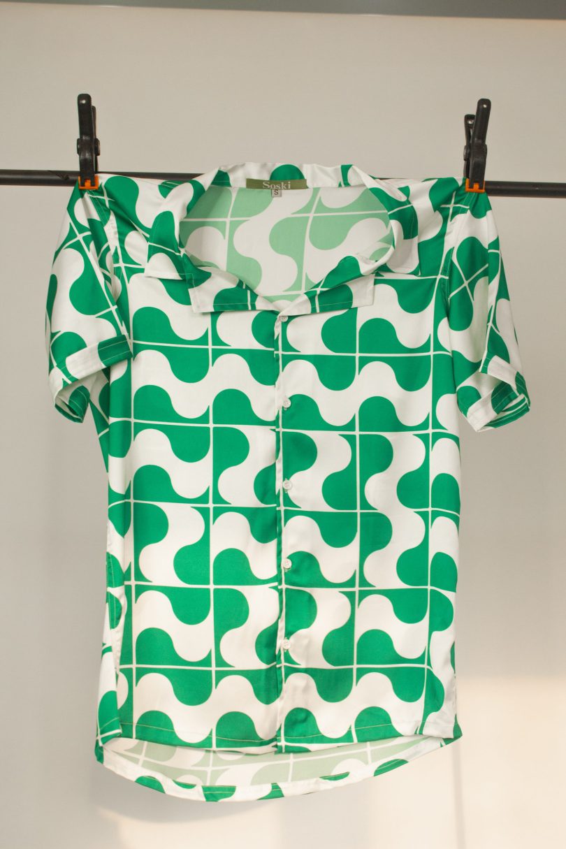 Printed Satin Shirt - Image 2