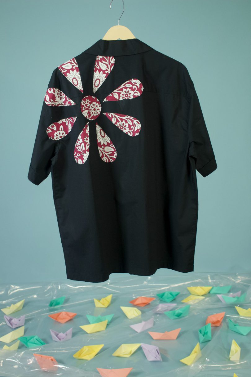 Crimson Flower Shirt - Image 2