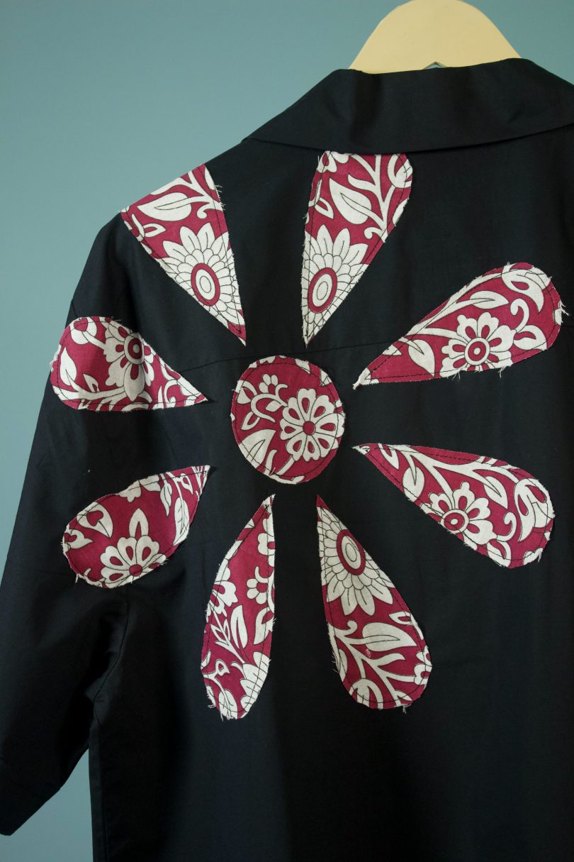 Crimson Flower Shirt - Image 3