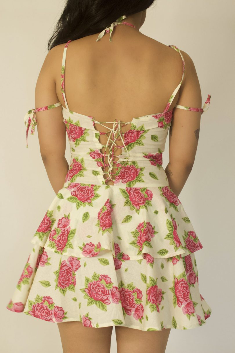 Floral Corset Dress - Image 4