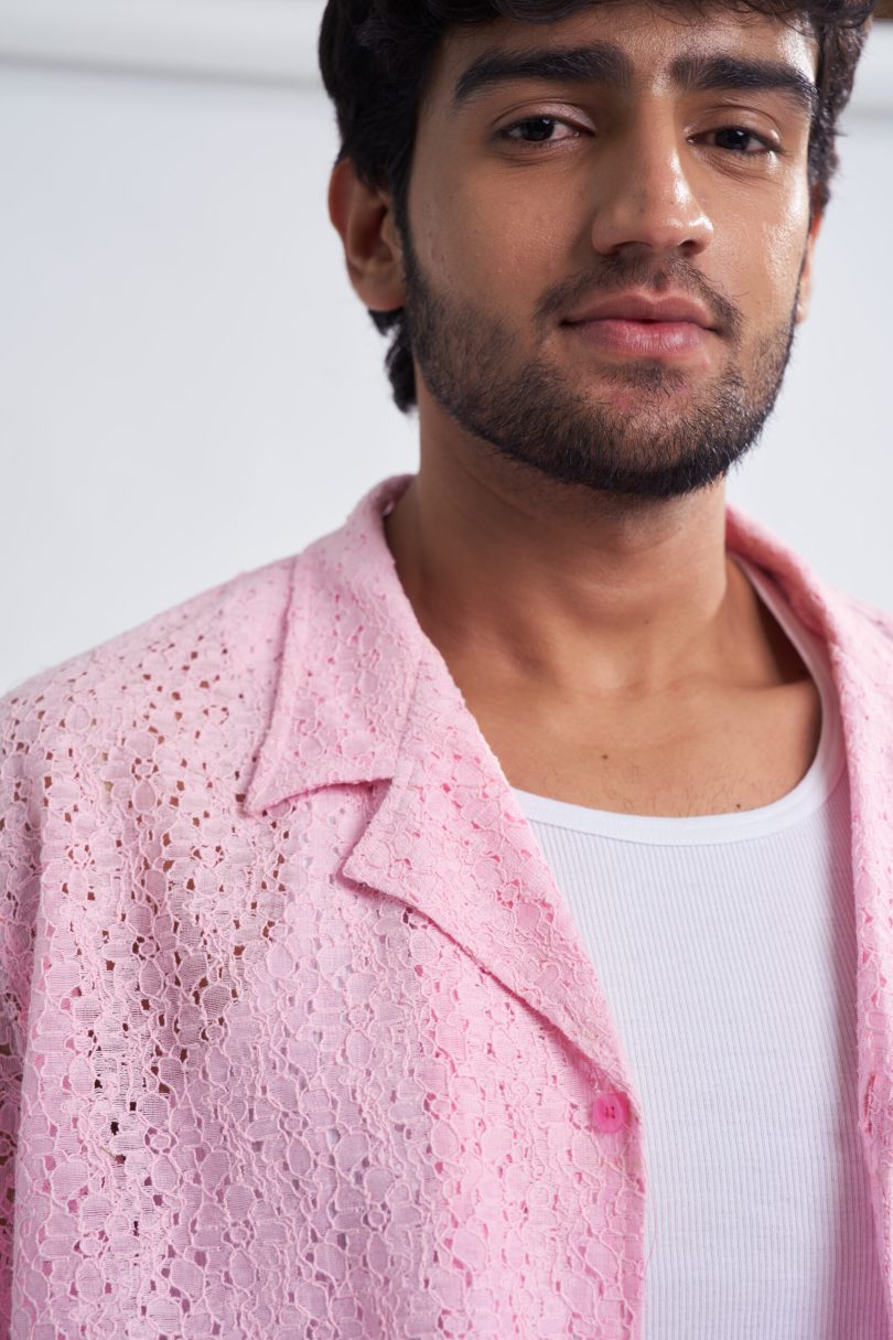Pink Lace Shirt - Image 6