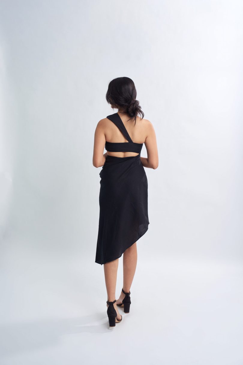 Black Flower Dress - Image 2
